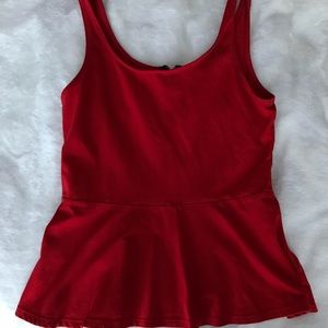 Express peplum top with zipper